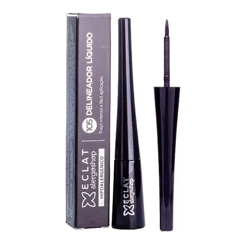 Delineador Líquido Preto Eclat Hipoalergênico Alergoshop