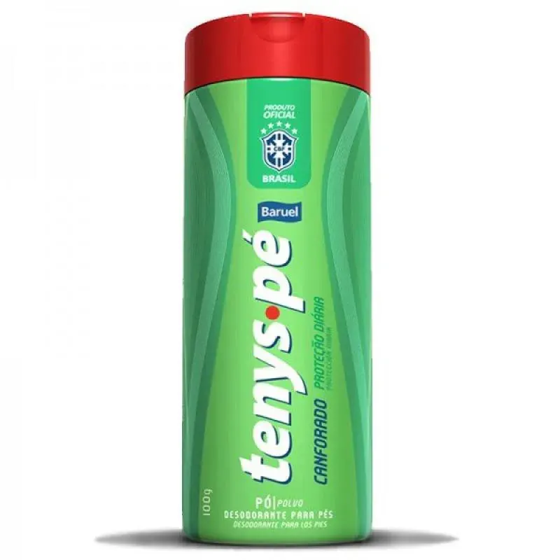 Talco para Pés Baruel Tenys Pé Canforado Antisséptico Proteção Diária Adulto 100g