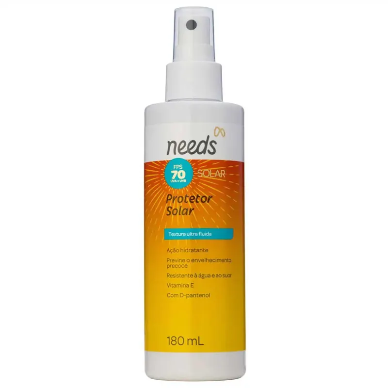 Protetor Solar Corporal FPS 70 Needs Solar Spray 180ml