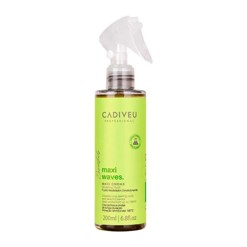 Fluido Modelador Cabelo Ondulado Cadiveu Professional Maxi Waves 200ml
