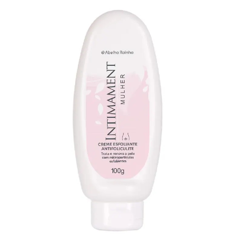 Creme esfoliante anti foliculite intimament mulher abelha rainha 100g
