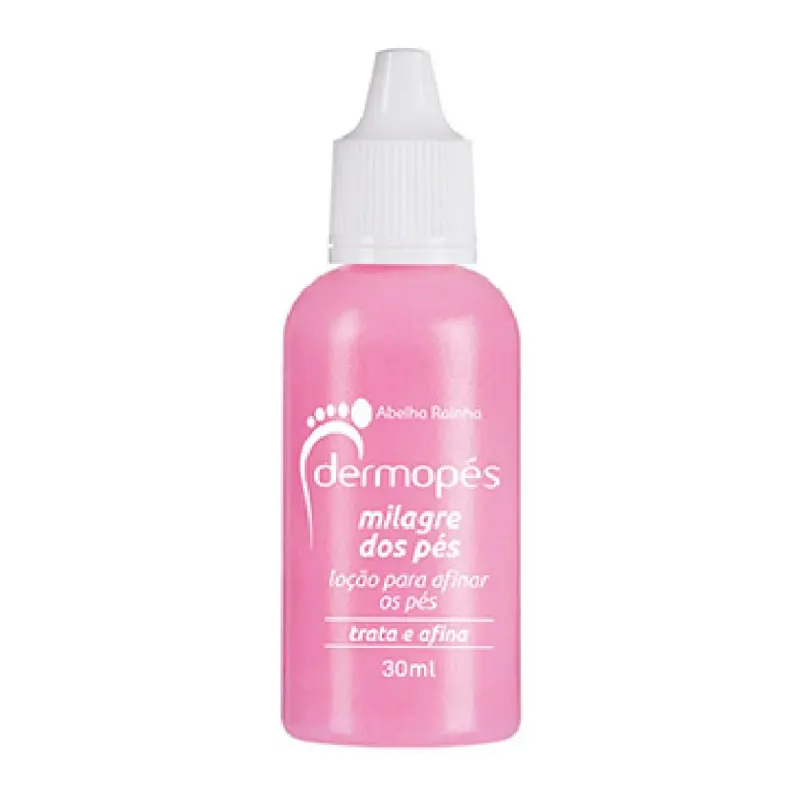 Loção para Afinar os Pés Milagre dos Pés Dermopés Abelha Rainha 30ml