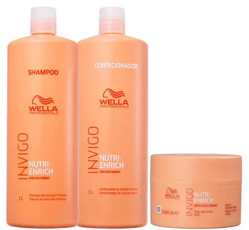 Wella Professionals Invigo Nutri-enrich Shampoo+condicionador 1l + Mascara 150ml
