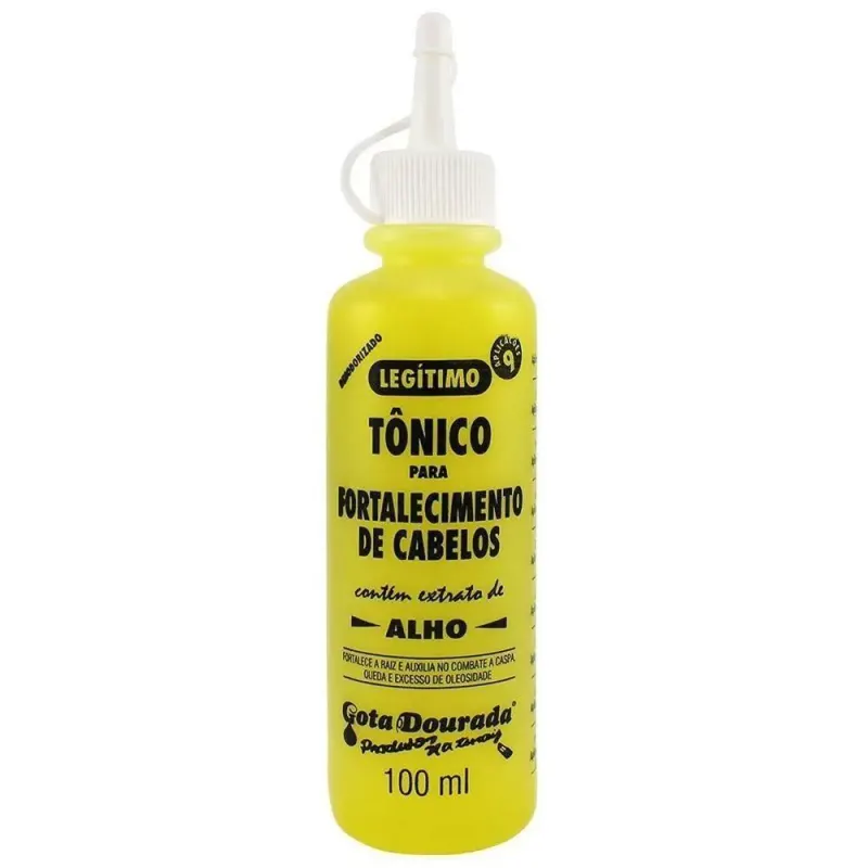 Tonico Capilar Gota Dourada Fortalecimento Alho 100ml