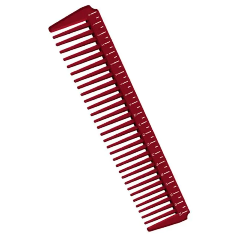 Pente Profissional Espetacular Delrin Dupont Esterilizável 21,5cm Bordô