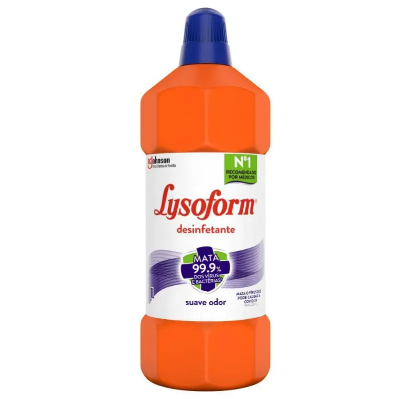 Desinfetante Bruto Lysoform Uso Geral Suave Odor 1l