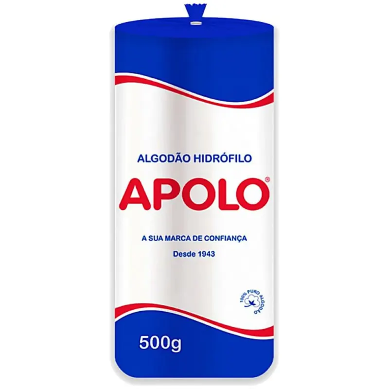 Algodão Hidrófilo Apolo Rolo 500g - Unidade