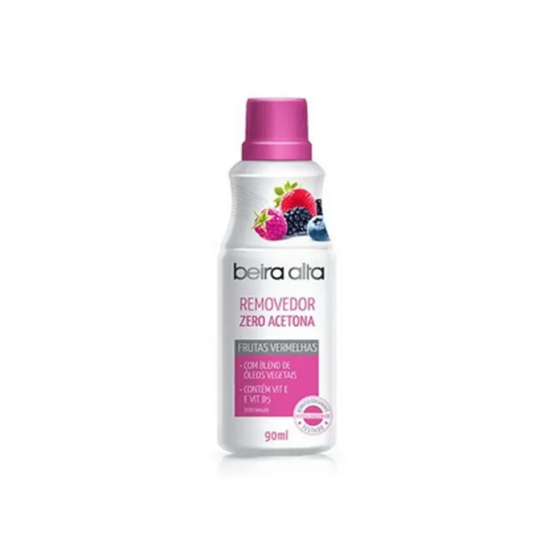 Removedor Esmalte Beira Alta sem Acetona Frutas Vermelha 90ml