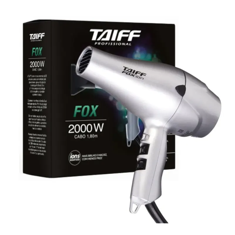Secador Taiff Fox Prata 2000w 127v