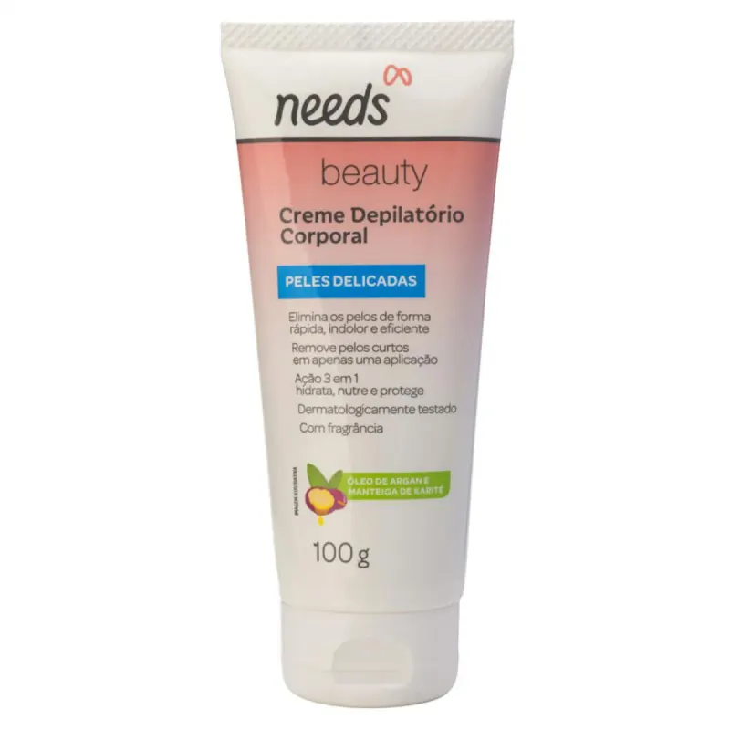 Creme Depilatório Corporal Needs Beauty Pele Delicada 100g