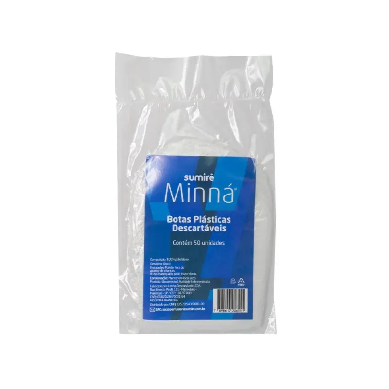 Bota Plástica Minná Descartavél 50 Un