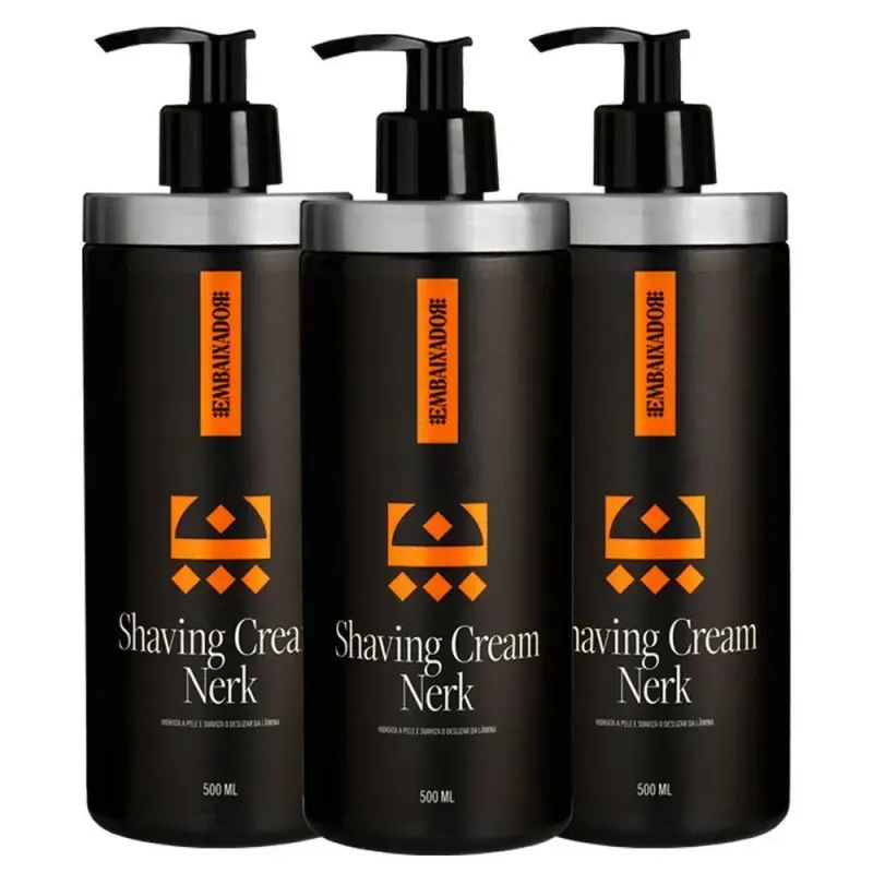 Kit 03 Shaving Cream Nerk Embaixador 500ml